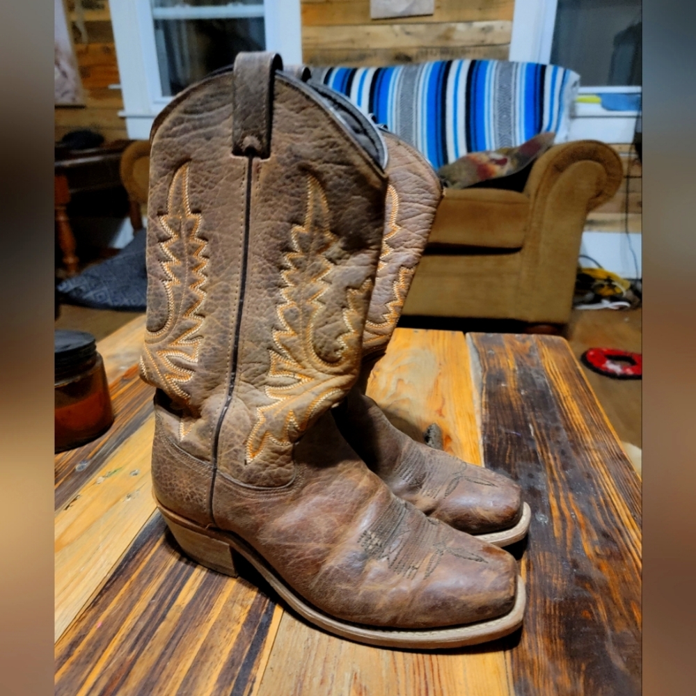 Ladies square toe boots